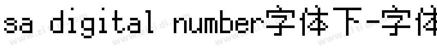 sa digital number字体下字体转换